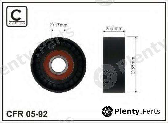  CAFFARO part 05-92 (0592) Tensioner Pulley, v-ribbed belt