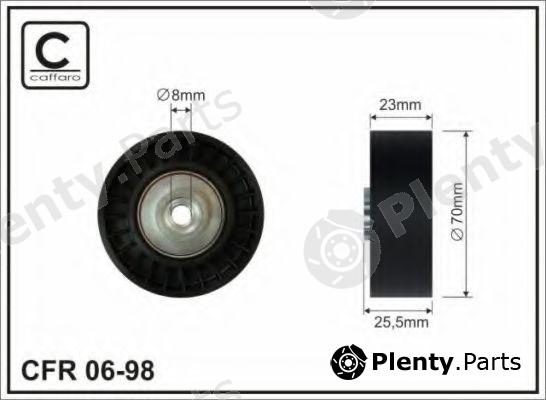  CAFFARO part 06-98 (0698) Deflection/Guide Pulley, v-ribbed belt
