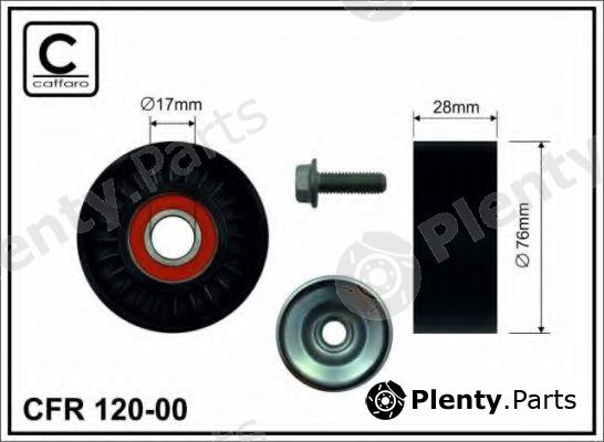  CAFFARO part 120-00 (12000) Tensioner Pulley, v-ribbed belt