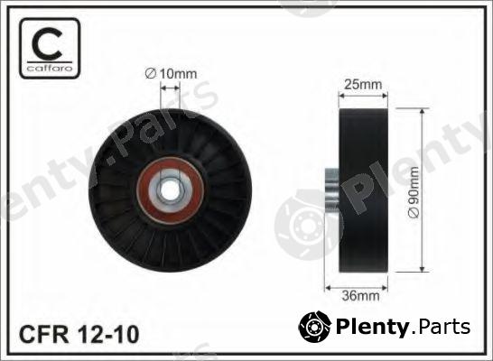  CAFFARO part 12-10 (1210) Deflection/Guide Pulley, v-ribbed belt