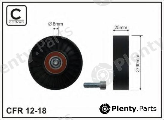  CAFFARO part 12-18 (1218) Deflection/Guide Pulley, v-ribbed belt