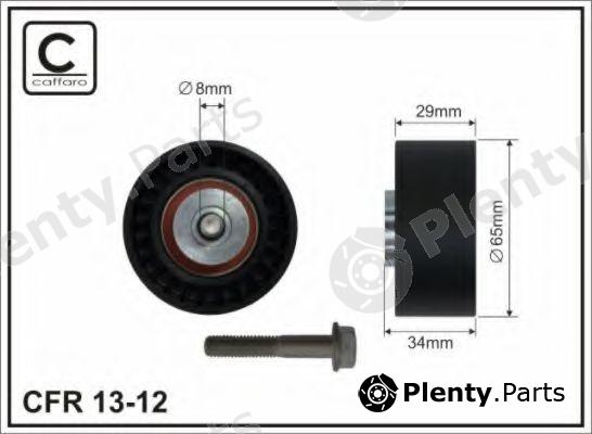  CAFFARO part 13-12 (1312) Deflection/Guide Pulley, v-ribbed belt