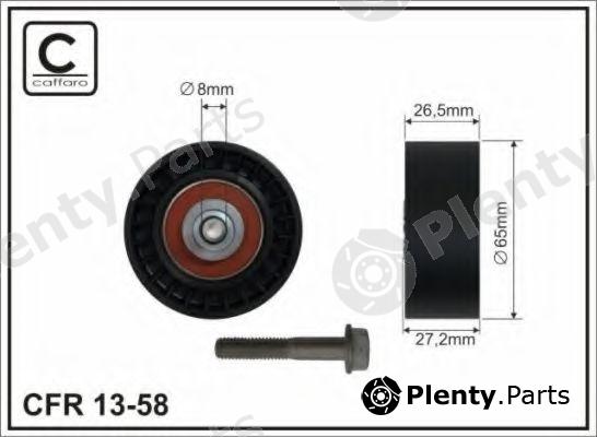  CAFFARO part 13-58 (1358) Deflection/Guide Pulley, v-ribbed belt