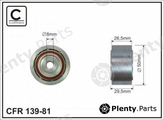  CAFFARO part 139-81 (13981) Deflection/Guide Pulley, v-ribbed belt