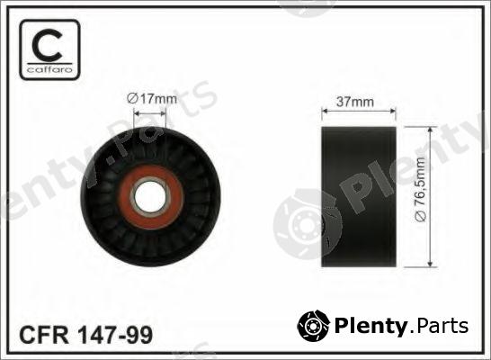  CAFFARO part 147-99 (14799) Tensioner Pulley, v-ribbed belt
