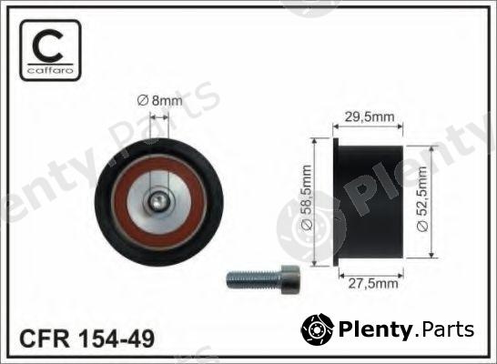  CAFFARO part 154-49 (15449) Deflection/Guide Pulley, timing belt