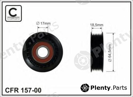  CAFFARO part 157-00 (15700) Deflection/Guide Pulley, v-ribbed belt