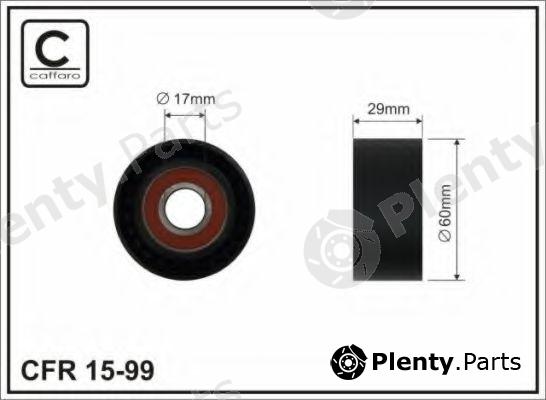  CAFFARO part 15-99 (1599) Tensioner Pulley, v-ribbed belt