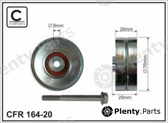  CAFFARO part 164-20 (16420) Deflection/Guide Pulley, v-ribbed belt