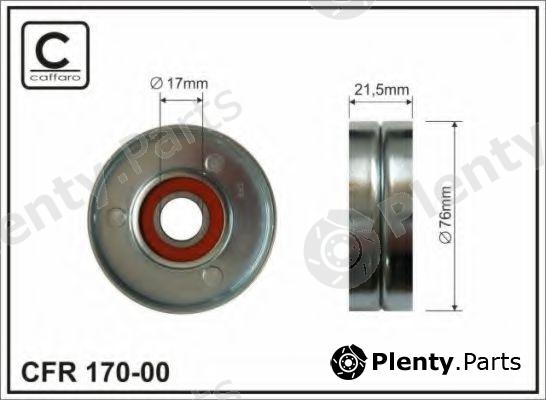  CAFFARO part 170-00 (17000) Tensioner Pulley, v-ribbed belt