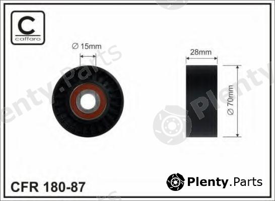  CAFFARO part 180-87 (18087) Tensioner Pulley, v-ribbed belt