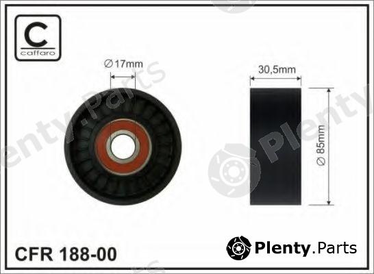  CAFFARO part 188-00 (18800) Tensioner Pulley, v-ribbed belt