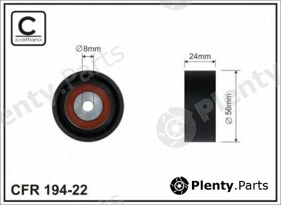  CAFFARO part 194-22 (19422) Deflection/Guide Pulley, v-ribbed belt