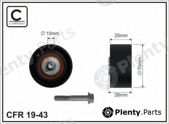  CAFFARO part 19-43 (1943) Deflection/Guide Pulley, v-ribbed belt