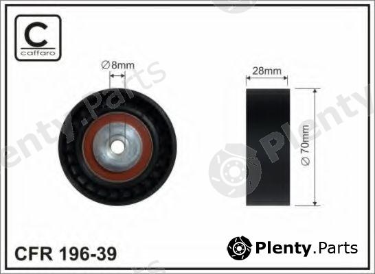  CAFFARO part 196-39 (19639) Deflection/Guide Pulley, v-ribbed belt