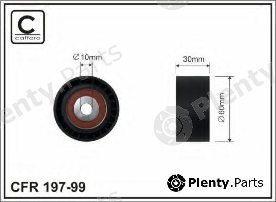  CAFFARO part 197-99 (19799) Deflection/Guide Pulley, v-ribbed belt