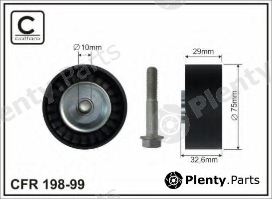  CAFFARO part 198-99 (19899) Deflection/Guide Pulley, v-ribbed belt