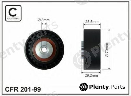  CAFFARO part 201-99 (20199) Tensioner Pulley, v-ribbed belt