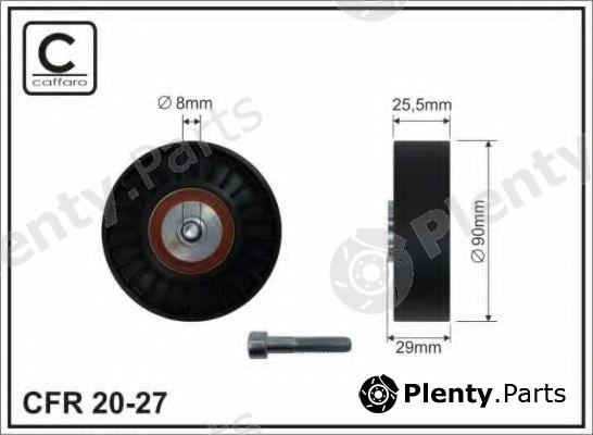  CAFFARO part 20-27 (2027) Deflection/Guide Pulley, v-ribbed belt