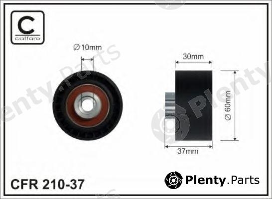  CAFFARO part 210-37 (21037) Deflection/Guide Pulley, timing belt