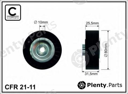  CAFFARO part 21-11 (2111) Deflection/Guide Pulley, v-ribbed belt