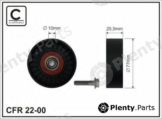  CAFFARO part 22-00 (2200) Deflection/Guide Pulley, v-ribbed belt
