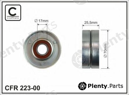 CAFFARO part 223-00 (22300) Tensioner Pulley, v-ribbed belt