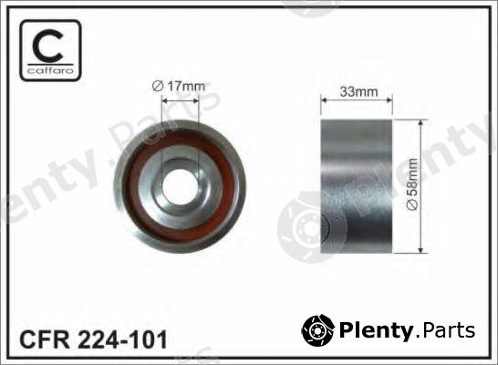  CAFFARO part 224-101 (224101) Tensioner Pulley, timing belt