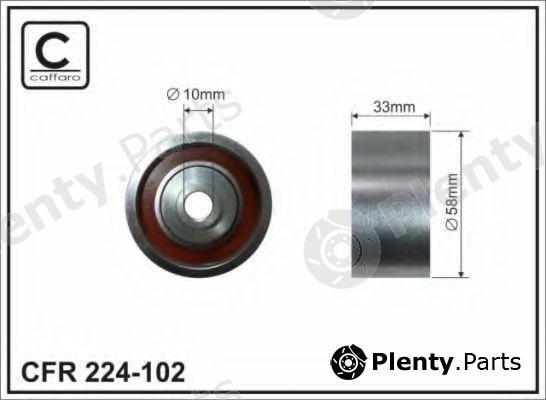  CAFFARO part 224-102 (224102) Deflection/Guide Pulley, timing belt
