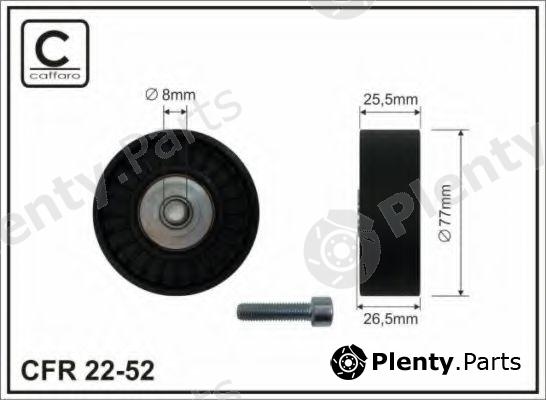  CAFFARO part 22-52 (2252) Deflection/Guide Pulley, v-ribbed belt