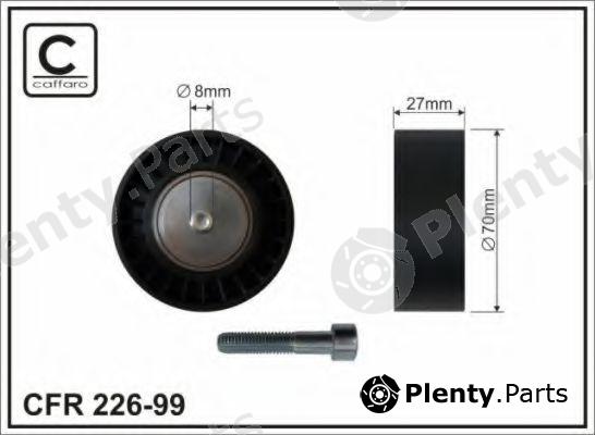  CAFFARO part 226-99 (22699) Deflection/Guide Pulley, v-ribbed belt