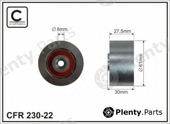  CAFFARO part 230-22 (23022) Deflection/Guide Pulley, timing belt