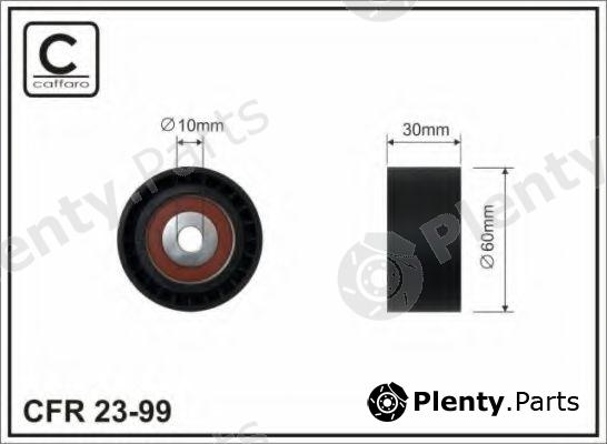  CAFFARO part 23-99 (2399) Deflection/Guide Pulley, v-ribbed belt