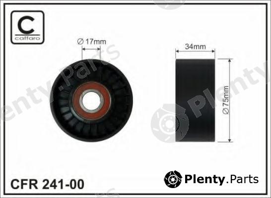  CAFFARO part 241-00 (24100) Deflection/Guide Pulley, v-ribbed belt