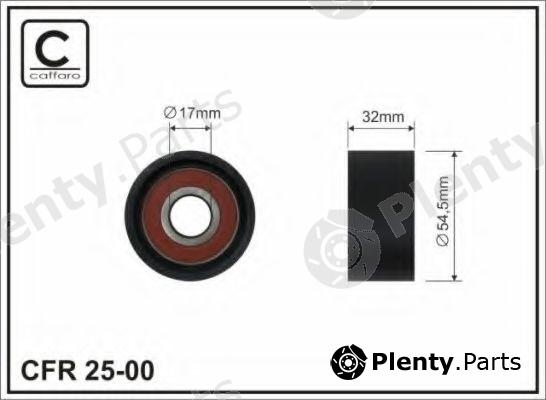  CAFFARO part 25-00 (2500) Deflection/Guide Pulley, timing belt
