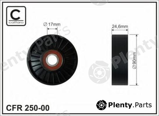  CAFFARO part 250-00 (25000) Deflection/Guide Pulley, v-ribbed belt