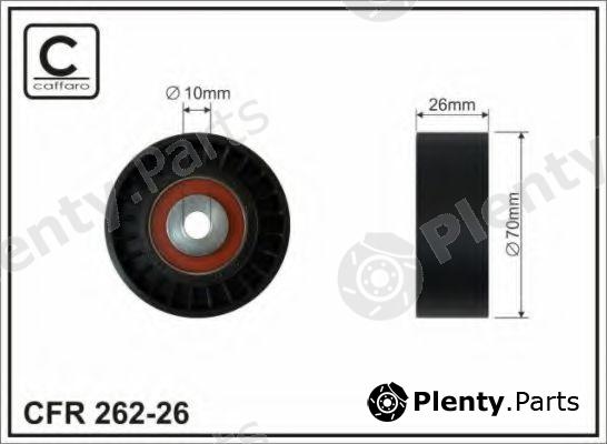  CAFFARO part 262-26 (26226) Deflection/Guide Pulley, v-ribbed belt