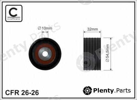  CAFFARO part 26-26 (2626) Deflection/Guide Pulley, timing belt