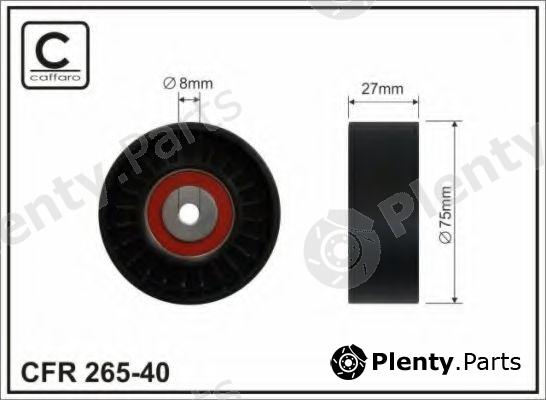  CAFFARO part 265-40 (26540) Tensioner Pulley, v-ribbed belt
