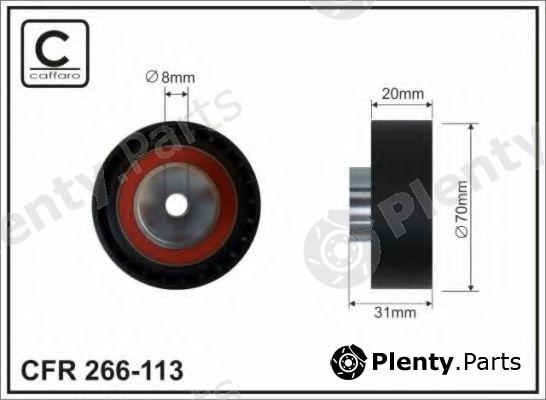  CAFFARO part 266-113 (266113) Deflection/Guide Pulley, v-ribbed belt