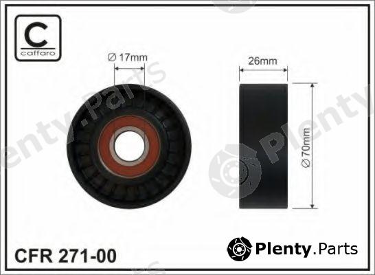  CAFFARO part 271-00 (27100) Tensioner Pulley, v-ribbed belt