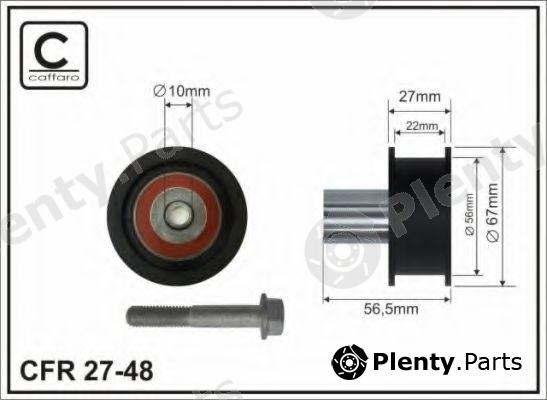  CAFFARO part 27-48 (2748) Deflection/Guide Pulley, timing belt