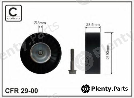  CAFFARO part 29-00 (2900) Deflection/Guide Pulley, v-ribbed belt