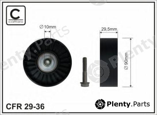  CAFFARO part 29-36 (2936) Deflection/Guide Pulley, v-ribbed belt