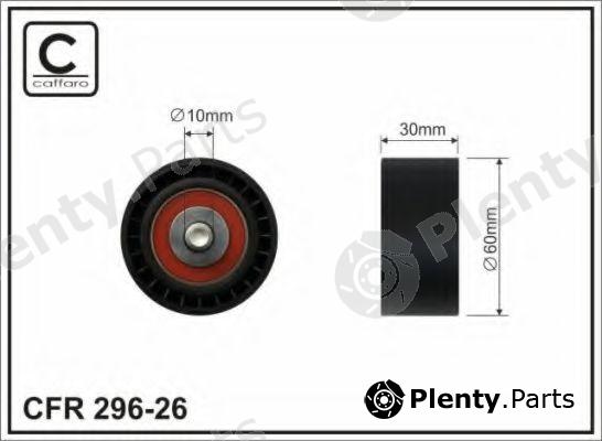 CAFFARO part 296-26 (29626) Tensioner Pulley, v-ribbed belt
