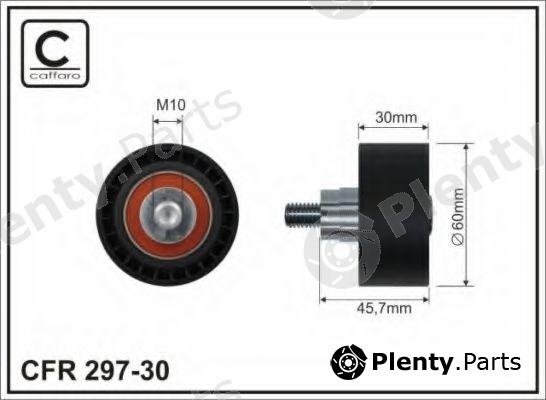  CAFFARO part 297-30 (29730) Deflection/Guide Pulley, v-ribbed belt