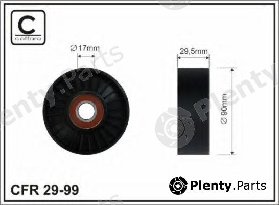 CAFFARO part 29-99 (2999) Deflection/Guide Pulley, v-ribbed belt