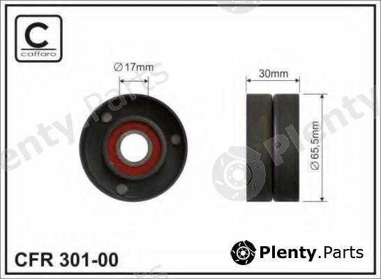  CAFFARO part 301-00 (30100) Tensioner Pulley, v-ribbed belt