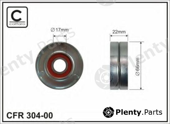  CAFFARO part 304-00 (30400) Tensioner Pulley, v-ribbed belt