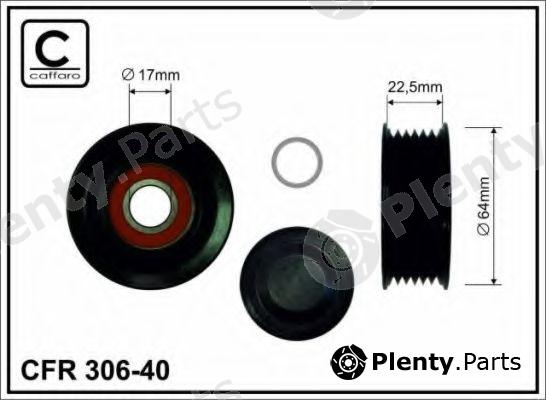  CAFFARO part 306-40 (30640) Deflection/Guide Pulley, v-ribbed belt